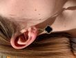 Сережки "LUX CLOVER"  у чорному кольорі