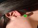 Сережки "LUX CLOVER"  у зеленому кольорі  553 фото 6