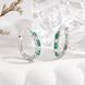Сережки &ldquo;Royal Prestige&rdquo; у зеленому кольорі 82290 фото 1